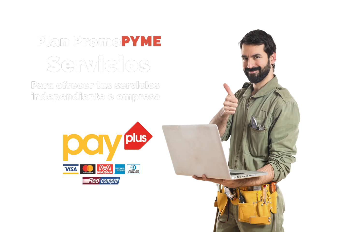 Plan PromoPyme Servicios: muestra tus servicios y cobra con webpay